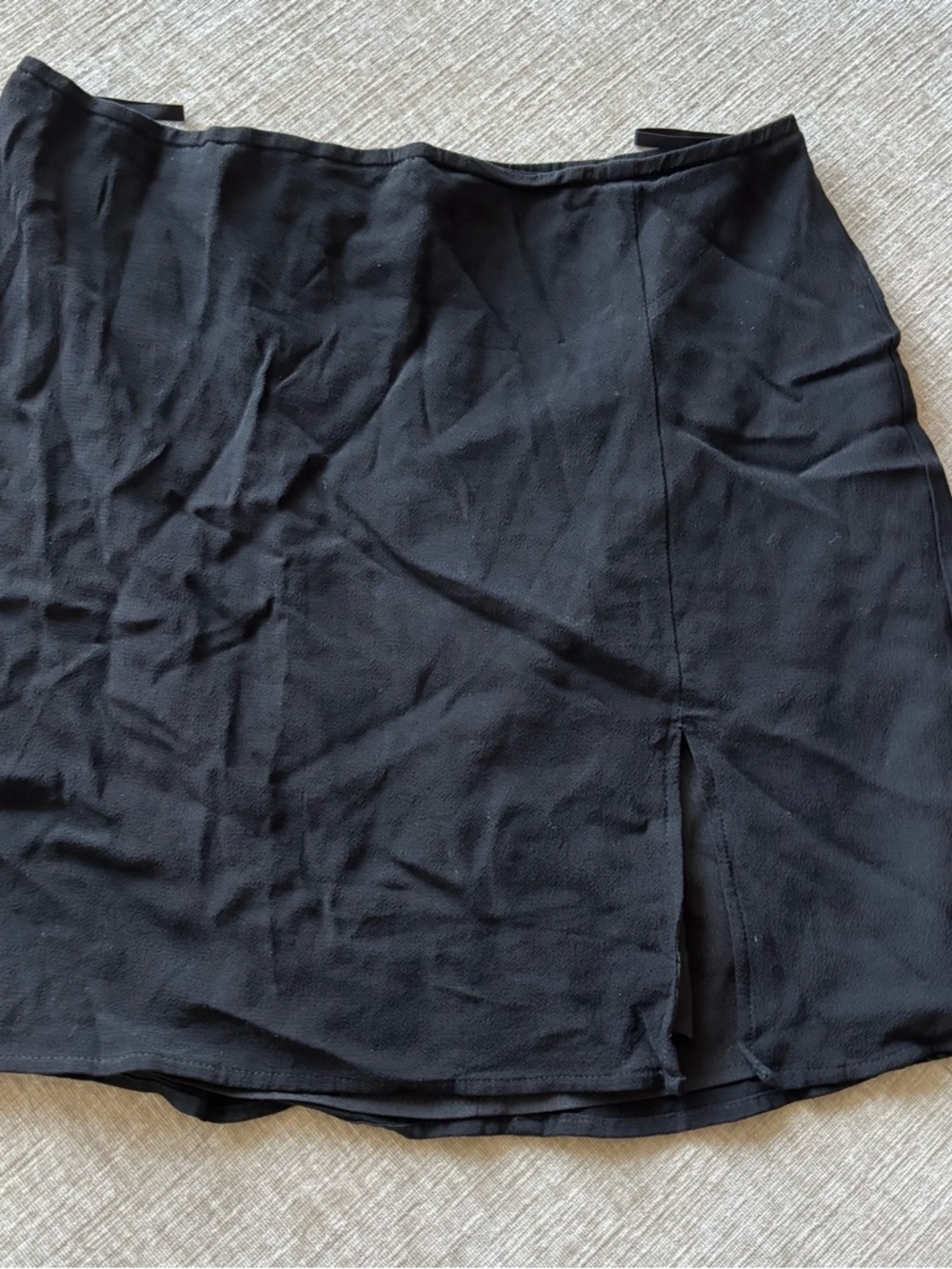 Sunday Best Black Mini Skirt with Back Zip